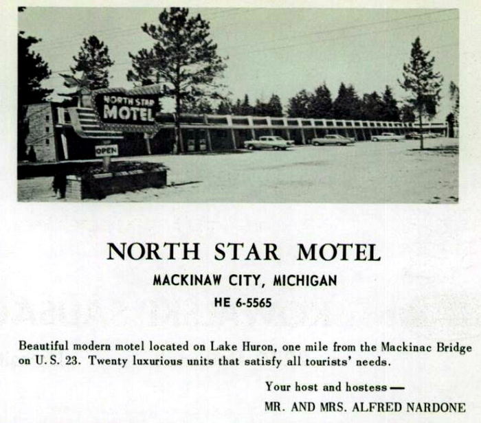 North Star Motel - Vintage Yearbook Ad